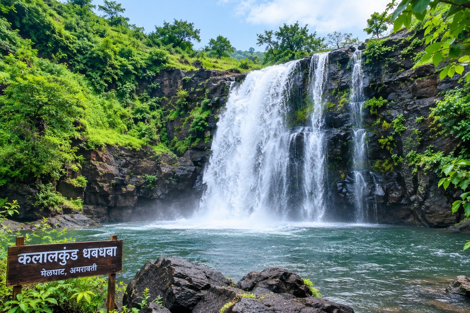 मेळघाटमधला कलालकुंड धबधबा पर्यटकांसाठी बनतोय अविस्मरणीय पर्यटनस्थळ.